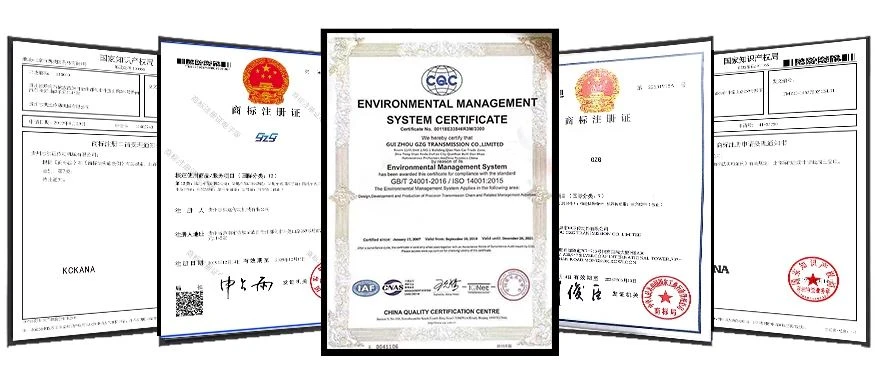 Scraper conveyor chain certificate of origin